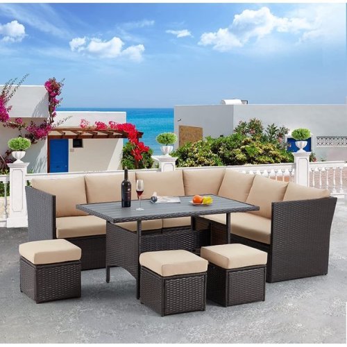 🔥Clearance Sale | Hurry Up❗❗❗7 Pieces Outdoor Furniture Set