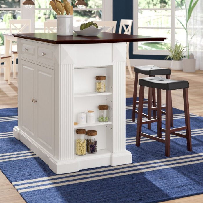 47.75” Wide Kitchen Island with Solid