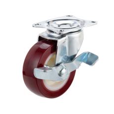 2 Inch Small Red PU Industrial Caster wheels