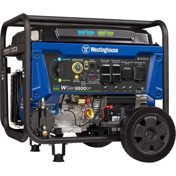 📣📣Westinghouse outdoor power equipment WGen9500DF dual fuel portable generator-9500📣📣
