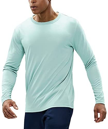 Men's Quick Dry Short Sleeve T-Shirt Lightweight UPF 50+ UV Sun Protection Workout Outdoor Running Shirts