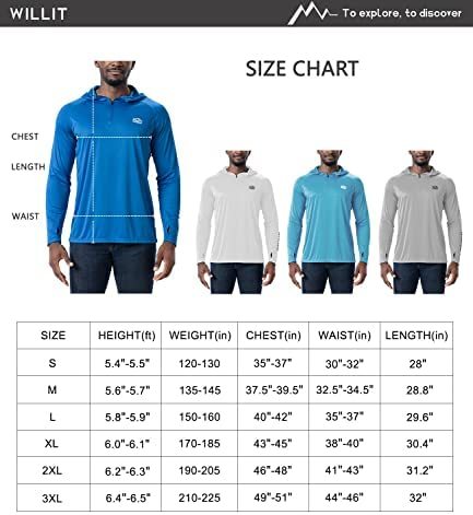 Men's UPF 50+ Sun Protection Hoodie Shirt Long Sleeve SPF Fishing Outdoor UV Shirt Hiking Lightweight