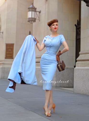 Claudia DRESS - vintage 1950s inspired dress - custom made