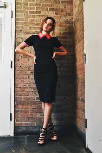 ANDREA pencil vintage dress inspired from custom made