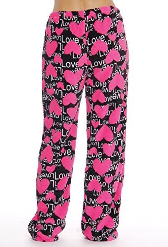 Just Love Women's Cute Character Print Plush Pajama Pants - Petite to Plus Size