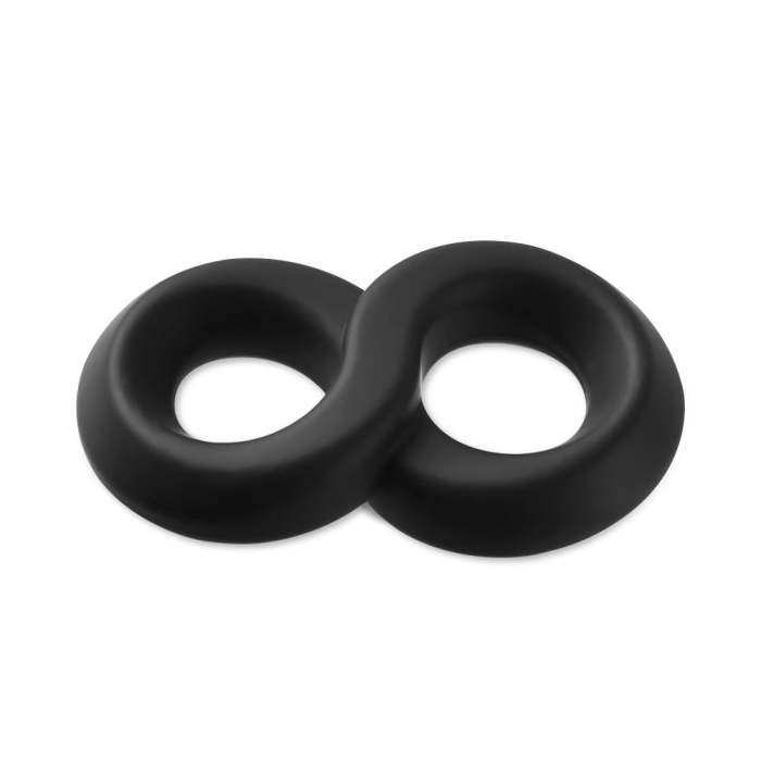 Thick Soft Infinite Loop Doubled Restraint Penis Ring