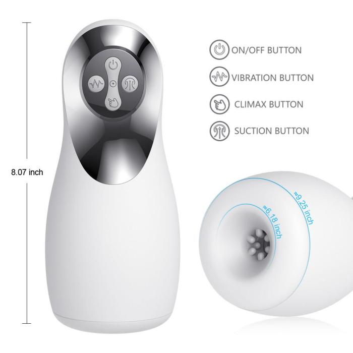 Fondjoy 10-frequency Vibration Pea Cannon Automatic Suction Stroker Masturbation Cup