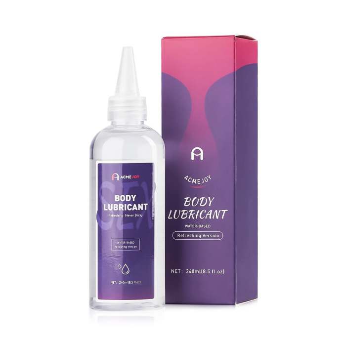 ACMEJOY 8.5oz Light Water-based Lubricant for Body & Toys