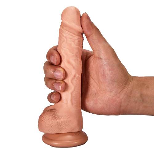 7.3-Inch Wired Remote Control Electromagnetic Twitching Heating Dildo