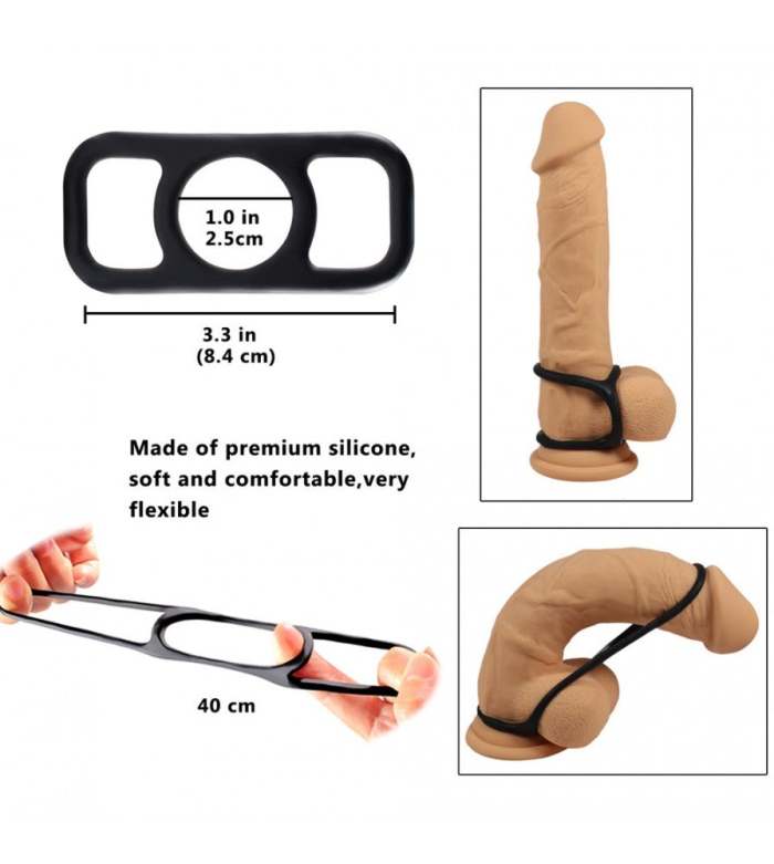 1.1-Inch Stamina Trainer Erection Enhancer 4 Separated Penis Ring
