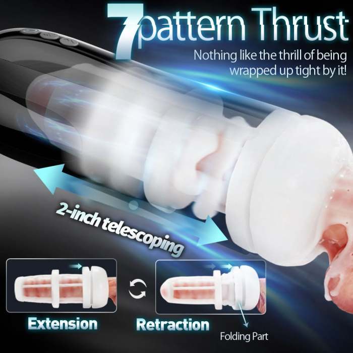 FONDJOY 7 Auto-Thrusting Dashing Button Real-Feel Stroker Masturbation Cup
