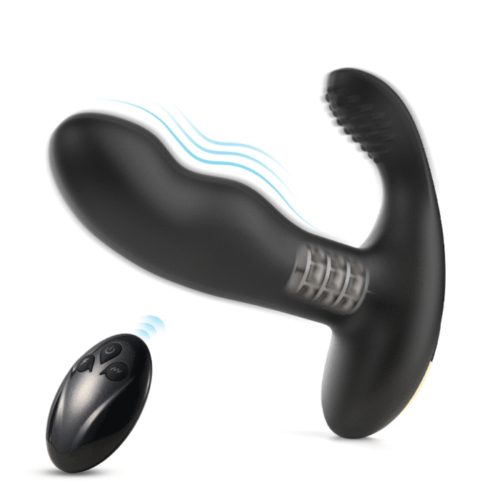 Black Panther 8-frequency Vibrating Bead-rotating Prostate Massager
