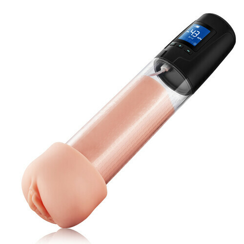 Acmejoy 2 in 1 LCD Masturbator Penis Pump