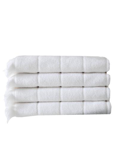 Premium Home Mirage Collection Bath Towels 4-Pack - White