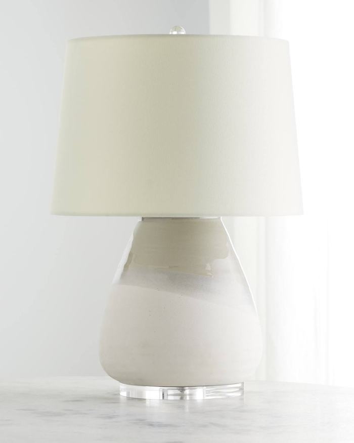 Young Seaside Ceramic Table Lamp, White, Lighting Table u0026 Accent Lamps
