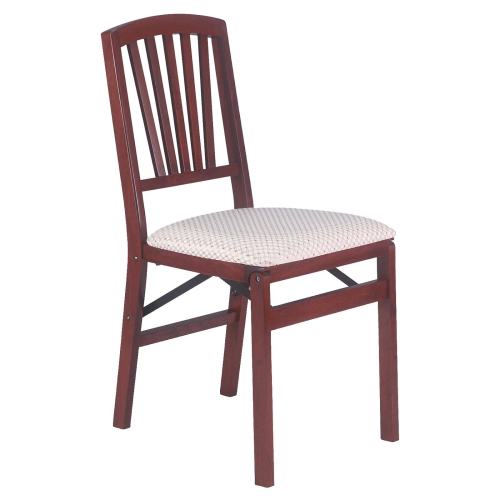 Stakmore Slat Back Folding Chair - Set of 2 Cherry