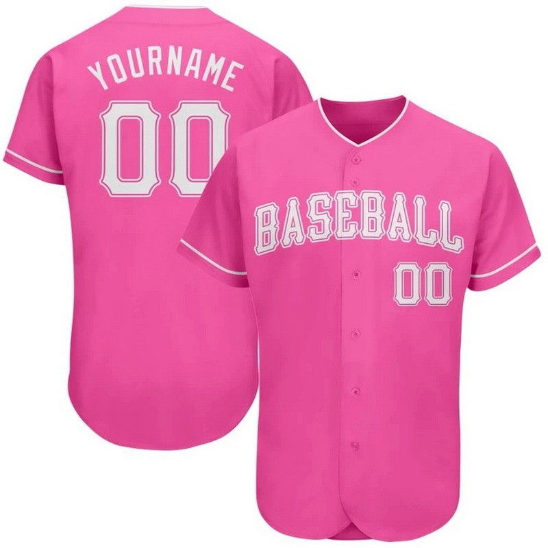 Custom Rose V-Neck Short Sleeves Baseball Jersey