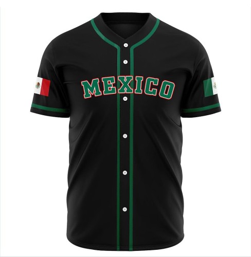 Summer Custom 3D Print V-Neck Button Down Short Sleeve Baseball Jersey Customized Shirt Costume Sports Uniforms