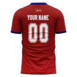 Custom Red Mesh Authentic Football Jersey