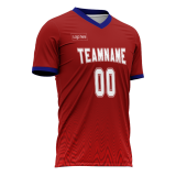 Custom Red Mesh Authentic Football Jersey