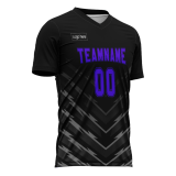 Custom Black Gray And Blue Authentic Football Jersey