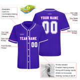 Custom Purple Pinstripe Baseball Jerseys