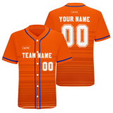 Custom Orange Authentic Mexican Baseball Jerseys