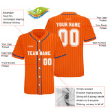 Custom Orange Baseball Shirt Jersey Design