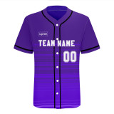 Custom Purple Authentic Baseball Jersey