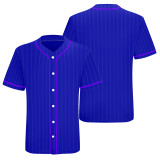 Custom Blue Pinstripe Baseball Uniforms