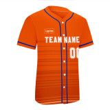 Custom Orange Authentic Mexican Baseball Jerseys