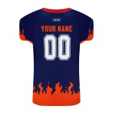 Custom Authentic Navy Blue Rugby Jersey
