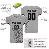 Custom Light Gray Rugby Supporters Jersey