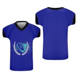 Custom Personalized Royal Blue Rugby Shirt