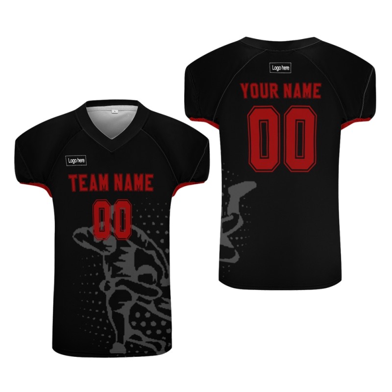 Custom Black Nations of Rugby Jersey