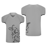 Custom Light Gray Rugby Supporters Jersey