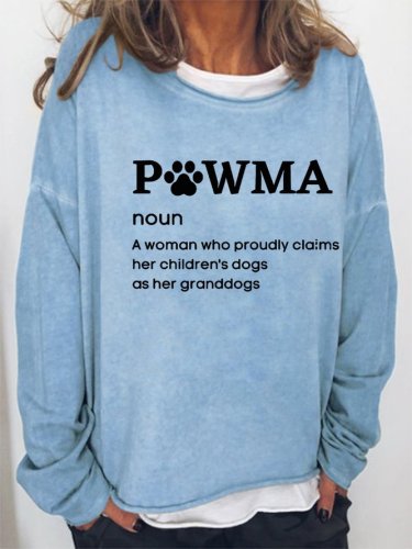 Pawma Grandma Dog Letter Sweatshirt