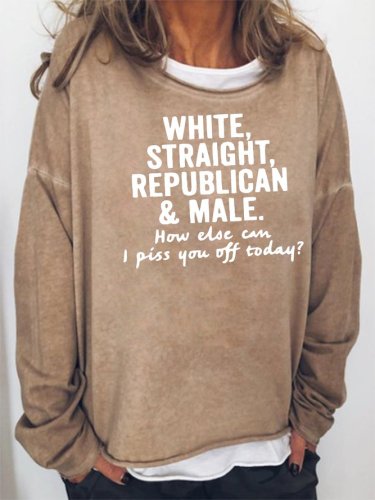 White Straight Republican and Male Sweatshirt
