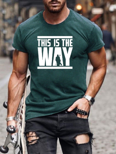 Men's Short Sleeve This Is The Way Funny Words SW Classic T-shirt S-5XL