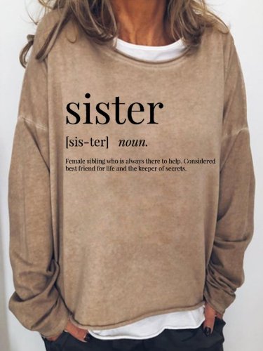 Sister Definition Women's Sweatshirt