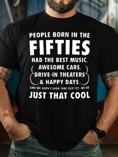 People Born In The Fifties Short Sleeve Shirts & Tops