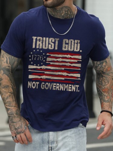 Trust God Not Government Men's T-Shirt