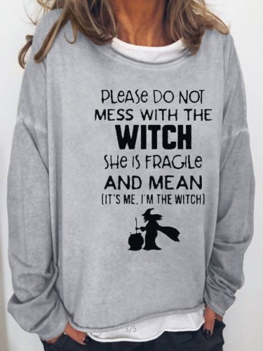 Fragile Witch Casual Sweatshirt