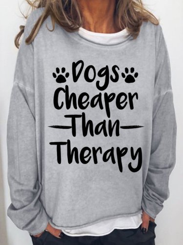 National Dog Day Dogs Clothing Funny Words Women's Dog Graphic Sweatshirt