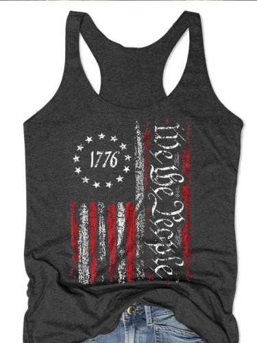 We The People Flag Tank Top