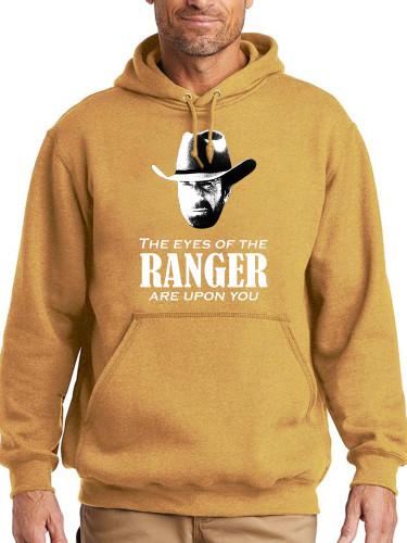 Walker The Eyes Of The Ranger Are Upon You Hoodie Midwight Over Size 5XL Pocket String Hoodie For Men