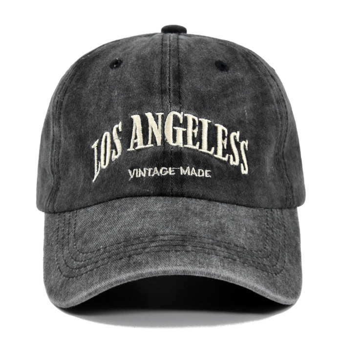 Embroidered Baseball Cap Los Angeles Embroidered duck tongue cap