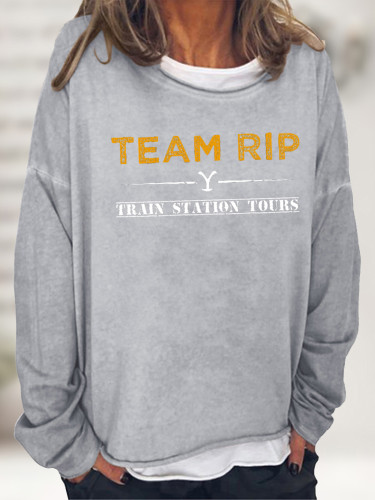 Team Rip Train Station Tours Women's Pullover Sweatshirt