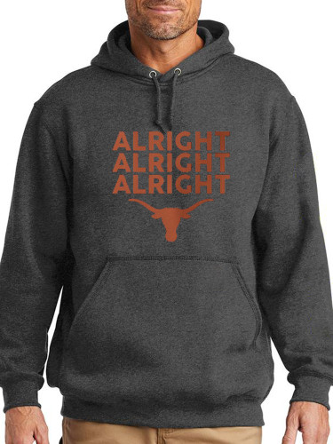 Walker Alright Cow Head Hoodie Midwight Over Size 5XL Pocket String Hoodie For Men