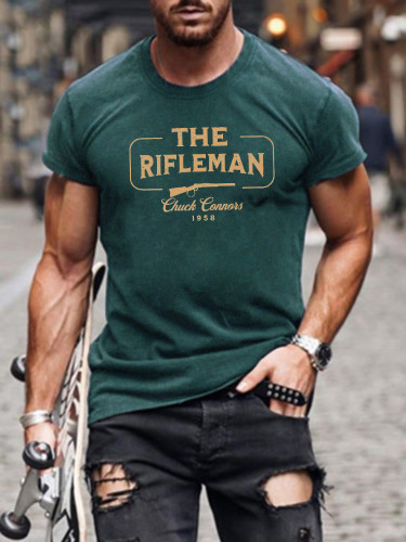 Short Sleeve The Rifleman Chuck Connom 1958 T-shirt S-5XL for Men
